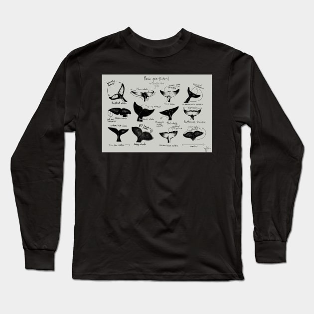 Fluke ID Chart Long Sleeve T-Shirt by Marina Rehder